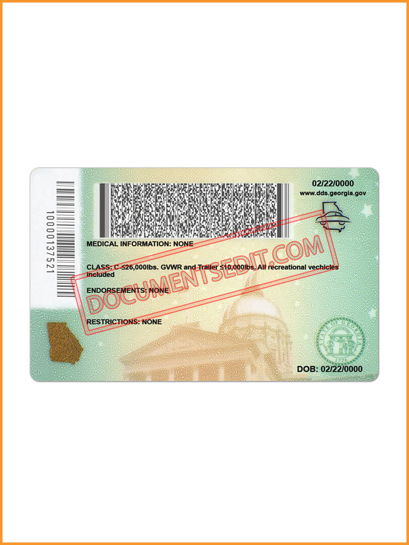 New Driver's License PSD Documents Edit