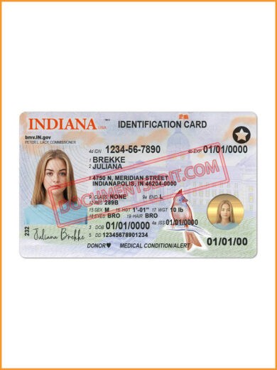 Indiana Identification card