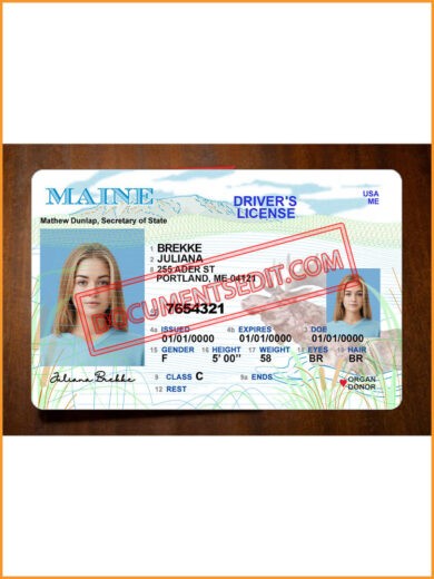 Maine Driver License