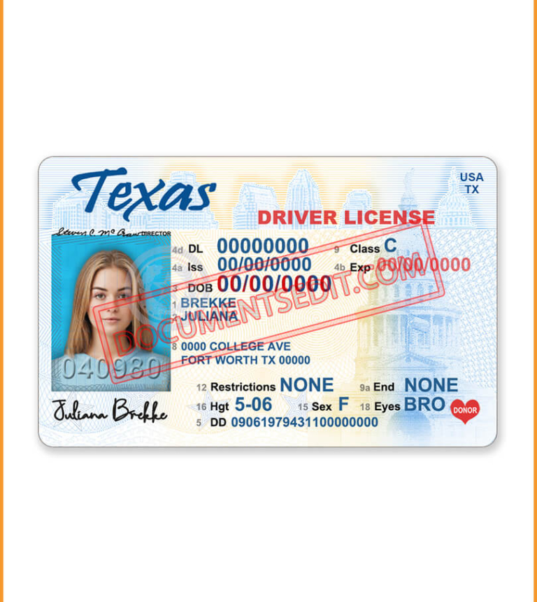 Driver License - Documents Edit