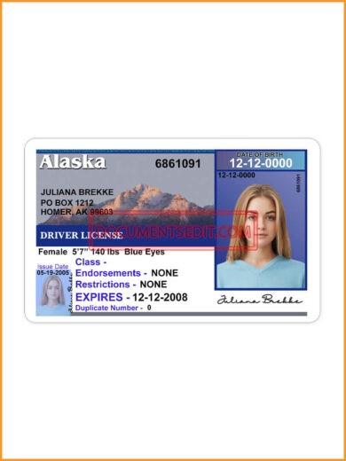 Alaska Driving License