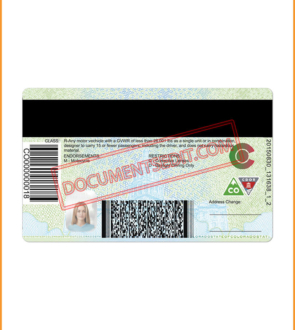 Colorado Driving License Back