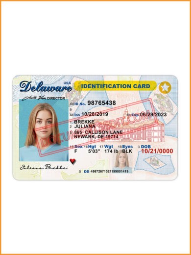 Delaware Identification Card