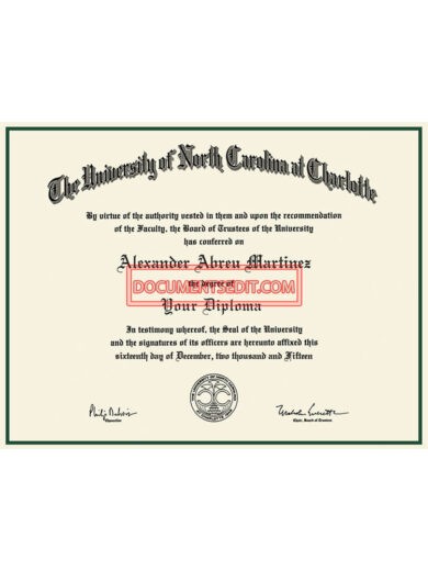 Carolina at charlotte certificate