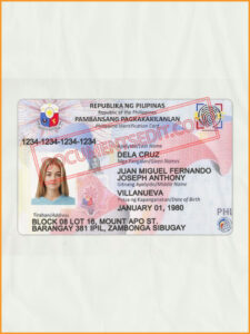 Republika NG Philippine ID Card 1