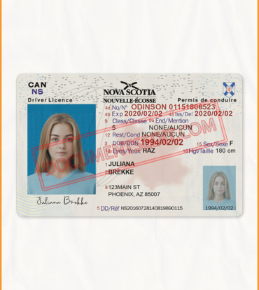 Nova Scotia Drivers License