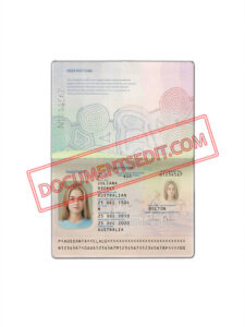 Australia Passport template V1 2 1