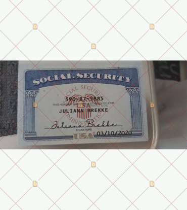 Social Security Card Template 44