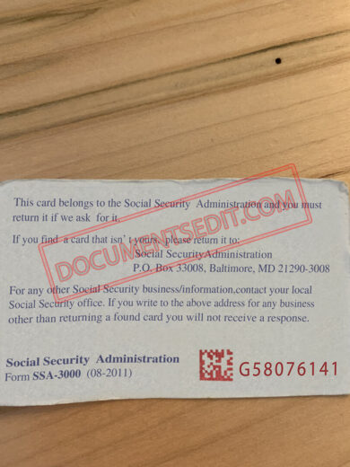 Social Security Card Template 46 b