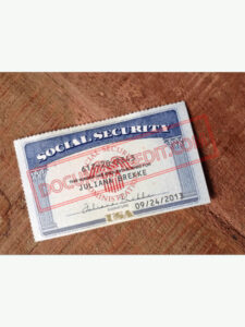 Social Security Card Template 56 f