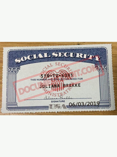 Social Security Card Template 57 f