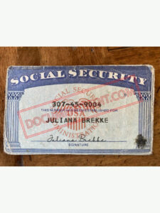 Social Security Card Template 77 f