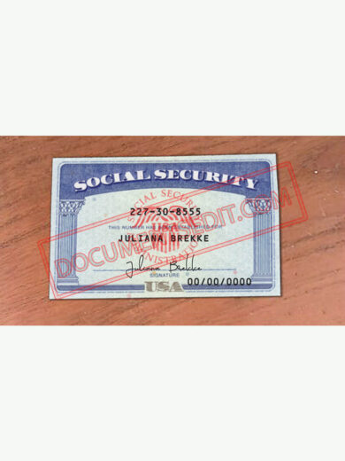 Social Security Card Template 81 f