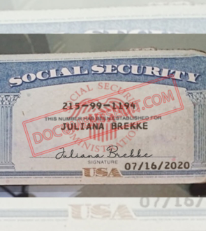 Social Security Card Template 101 f