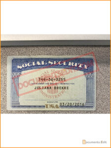 Social Security Card Template 106 DocumentsEdit 2