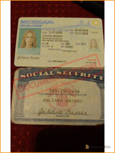 SSN and Michigan Driver License