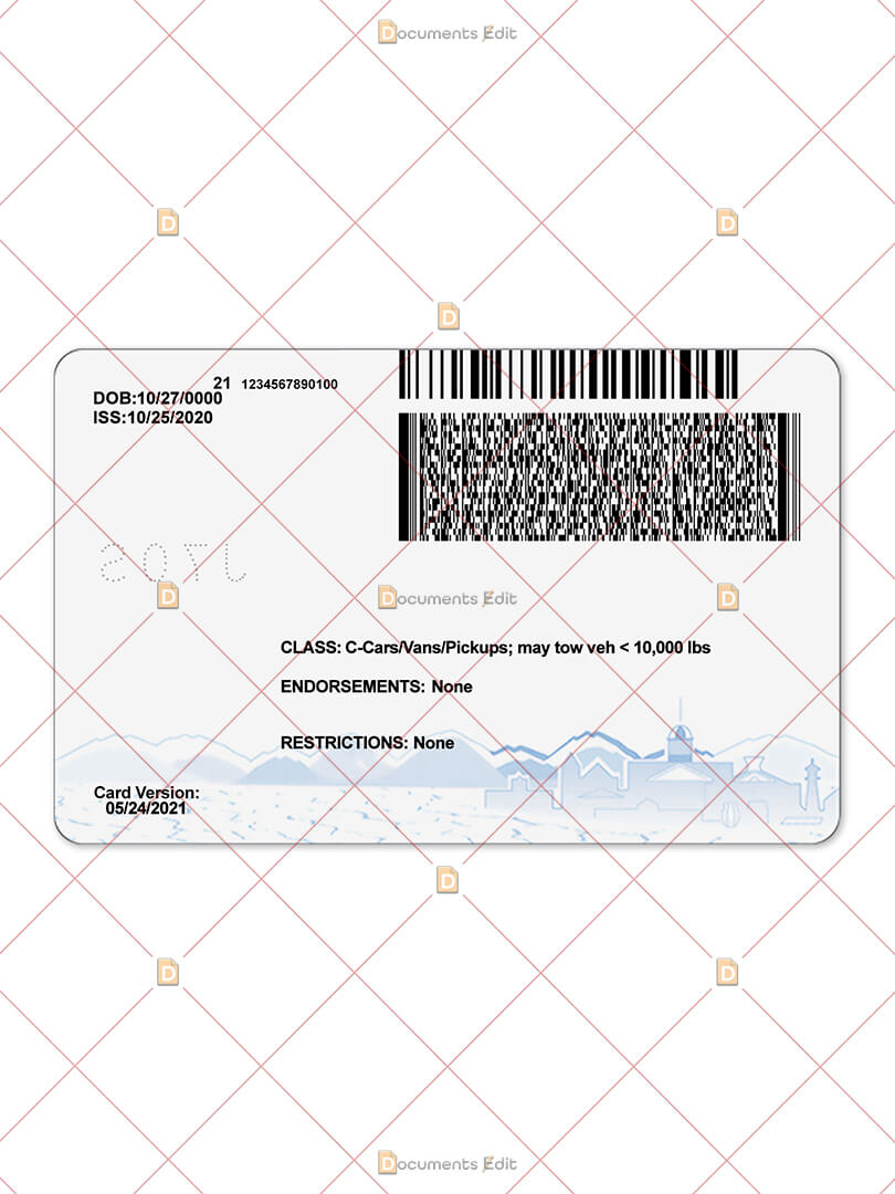 Nevada Driver License PSD Template V2 Documents Edit   DocumentsEdit Nevada Driver License PSD Template V2 4 