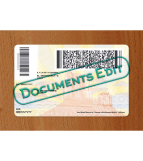 DocumentsEdit - Arizona Driving License Template New 6