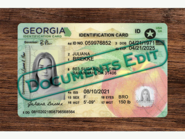 DocumentsEdit - Georgia Identification Card PSD Template New 4