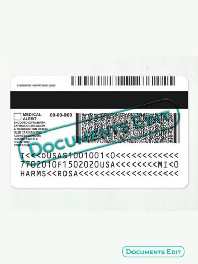 DocumentsEdit Michigan Driver License Template New 2