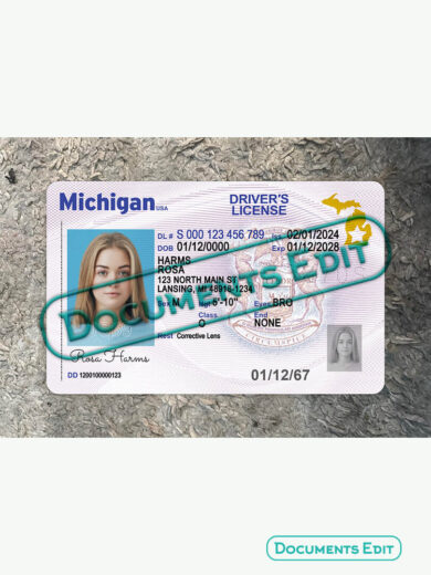 DocumentsEdit Michigan Driver License Template New 5