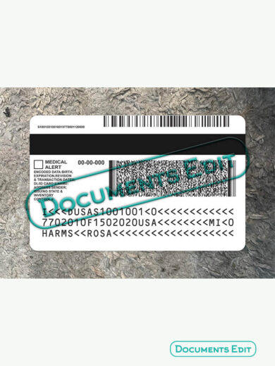 DocumentsEdit Michigan Driver License Template New 6