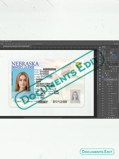 DocumentsEdit Nebraska Driver License Template New V2 3