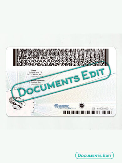 DocumentsEdit Virginia Driver License PSD Template 2