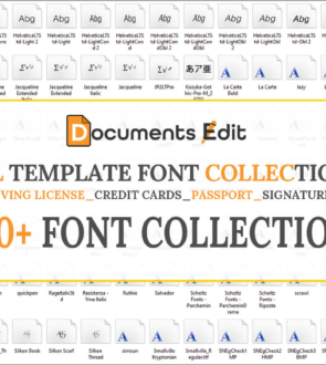 Free Font Collections for PSD Templates