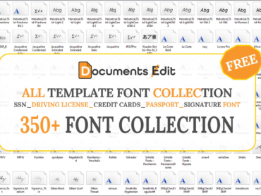 Free Font Collections for PSD Templates