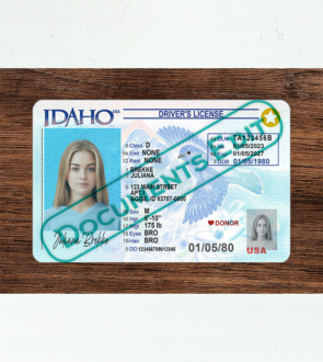 DocumentsEdit - Idaho Driver License PSD Template New (V3) 2