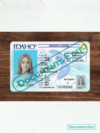 DocumentsEdit Idaho Driver License PSD Template New V3 2