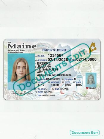 Maine Driver License