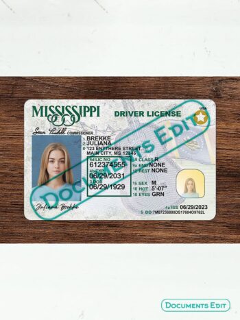 DocumentsEdit Mississippi Driver License new Template V2 3