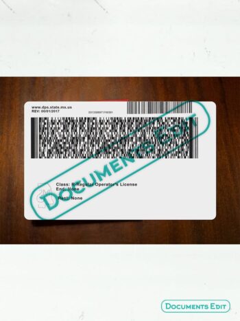 DocumentsEdit Mississippi Driver License new Template V2 5