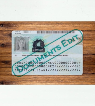 DocumentsEdit - USA Permanent Resident Card PSD Template V3 2-min