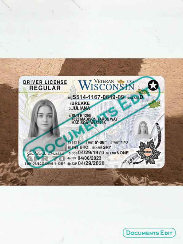 DocumentsEdit Wisconsin Update Driving License PSD template V2 3